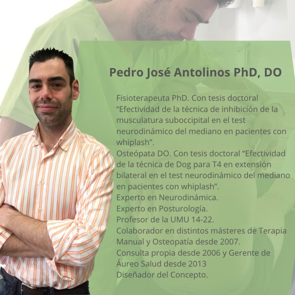 Clínica Áureo Salud fisioterapeuta Pedro Jose Antonilos